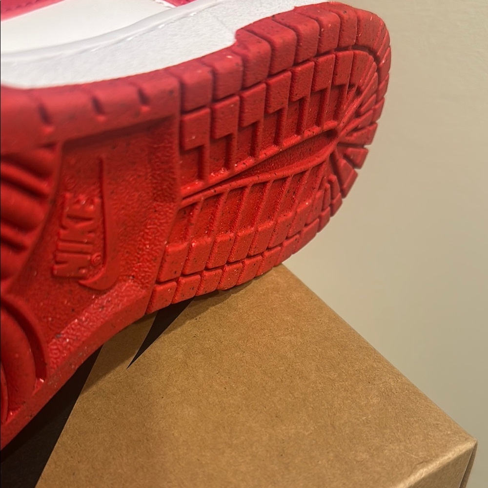 Nike Red and White Sneakers with Decorative Charms “Love Edition” - Picture 6 of 7
